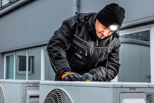 Neo Tools Téli munkavédelmi kabát, Oxford szövet, XL