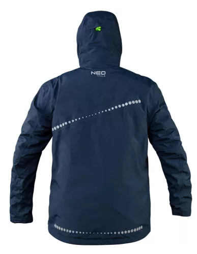 Neo Tools Munkavédelmi kabát, 3az1-ben, kivehető bélés, szálálló, polár, vízállóság 10000mm, Premium, S