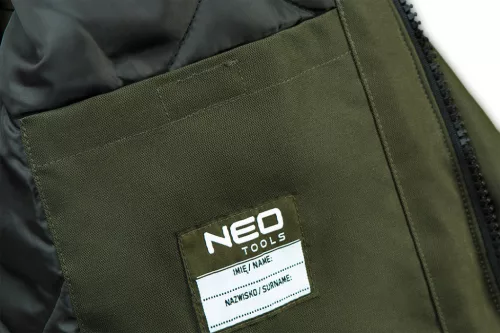 Neo Tools Téli munkavédelmi kabát, olíva, CAMO, XL