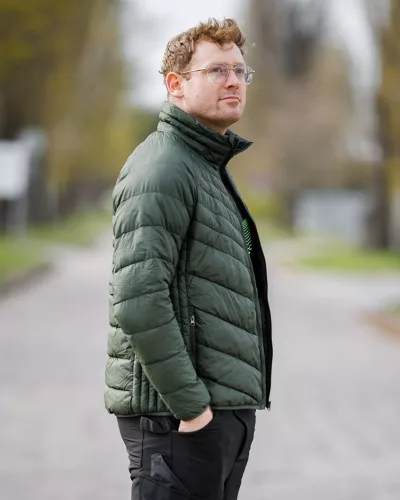 Neo Tools Téli munkavédelmi kabát, Mix&Match, steppelt-szigetelt anyag, könnyű, zöld-fekete, XXXL