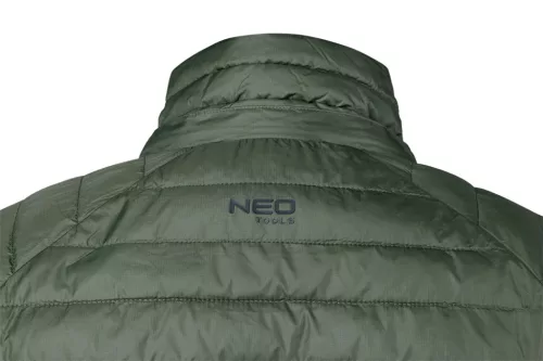 Neo Tools Téli munkavédelmi kabát, Mix&Match, steppelt-szigetelt anyag, könnyű, zöld-fekete, XXXL