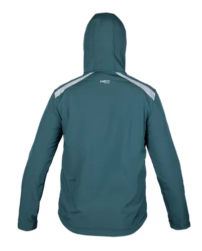 Neo Tools Munkavédelmi kabát, Mix&Match, 4 irányú sztreccs, zöld, XXXL