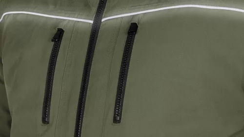 Neo Tools Téli munkavédelmi kabát, Outdoor, hőszigetelt, kapucnis, zöld, XXXL