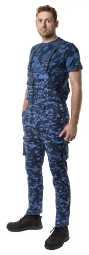 Neo Tools Munkavédelmi póló, CAMO Navy, tengerészkék, terepmintás, 100% pamut, XXL