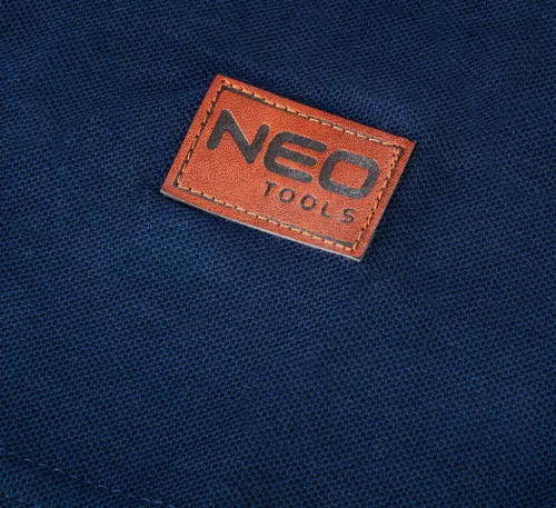 Neo Tools Munkavédelmi póló, galléros, kék, Denim, 100% pamut, 200g/m2, XXL