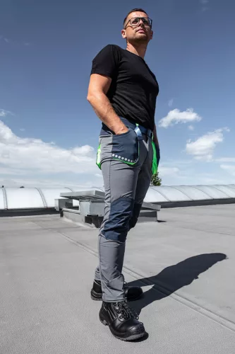 Neo Tools Munkavédelmi póló, fekete, 100% pamut, XL