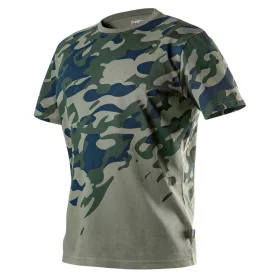   Neo Tools Munkavédelmi póló, CAMO, terepmintás, olíva, 100% pamut, 180g/m2, L