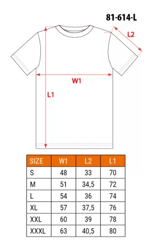 Neo Tools Munkavédelmi póló, prémium, lélegző hálós panel, 92% poliészter + 8% spandex, 220 g/m2, L