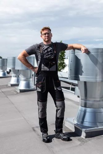 Neo Tools Munkavédelmi póló, Feel The Bit, 100% pamut, 180g/m2, L