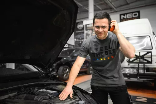 Neo Tools Munkavédelmi póló, Feel The Bit, 100% pamut, 180g/m2, XXL