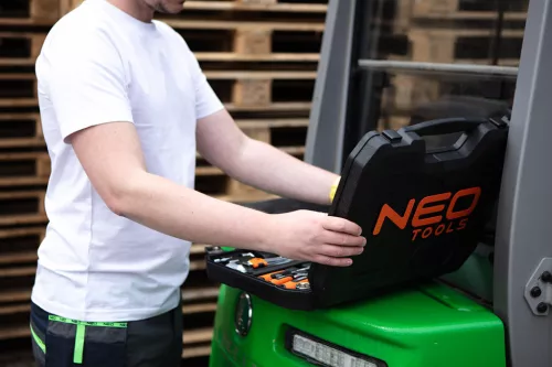 Neo Tools Munkavédelmi póló, fehér, Basic, 100% pamut, 180g/m2, L