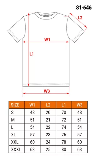 Neo Tools Munkavédelmi póló, fehér, Basic, 100% pamut, 180g/m2, XXXL