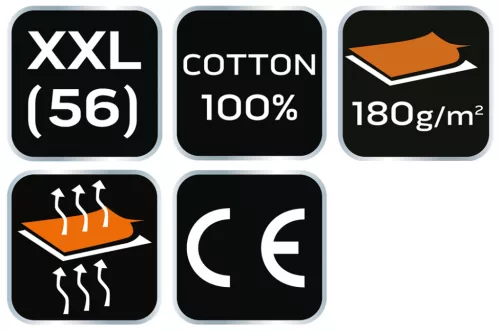 Neo Tools Munkavédelmi póló, piros, 100% pamut, 180g/m2, XXL