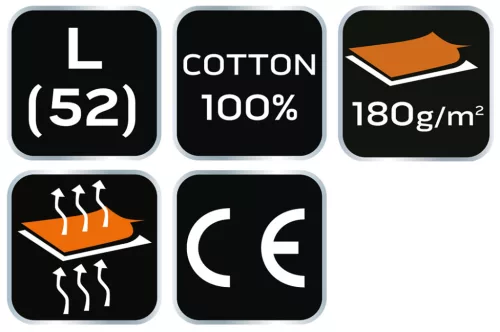 Neo Tools Munkavédelmi póló, sötétkék, Navy, 100% pamut, 180g/m2, L