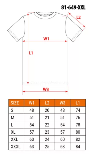 Neo Tools Munkavédelmi póló, sötétkék, Navy, 100% pamut, 180g/m2, XXL