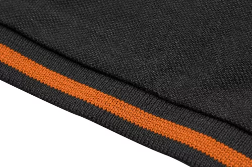 Neo Tools Munkavédelmi póló, fekete, galléros, Garage, pique, 100% pamut, 195g/m2, M