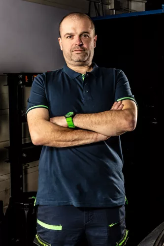 Neo Tools Munkavédelmi póló, galléros, Motosynteza, pique, 100% pamut, 195g/m2, M