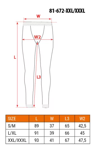 Neo Tools Thermo aláöltözet nadrág Coolmax, XXL/XXXL