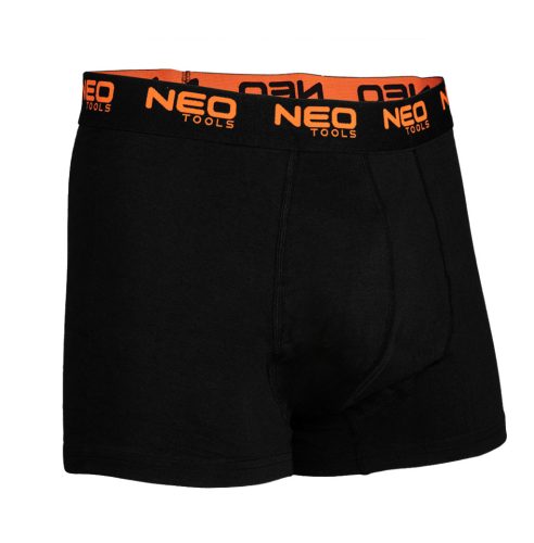 Neo Tools Boxeralsó, 95% pamut, 2% elasztán, olivazöld, kék, fekete, 3db, L