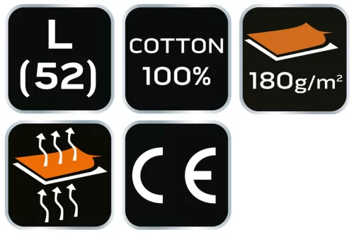 Neo Tools Munkavédelmi póló, hatszög grafika, autóalkatrész minta, 100% pamut, 180g/m2, L