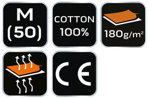 Neo Tools Munkavédelmi póló, hatszög grafika, autóalkatrész minta, 100% pamut, 180g/m2, M