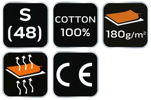 Neo Tools Munkavédelmi póló, hatszög grafika, autóalkatrész minta, 100% pamut, 180g/m2, S