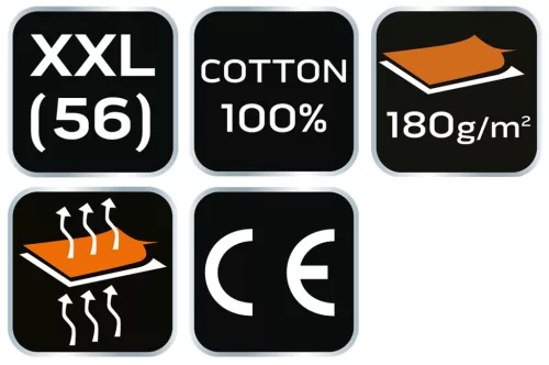 Neo Tools Munkavédelmi póló, hatszög grafika, autóalkatrész minta, 100% pamut, 180g/m2, XXL