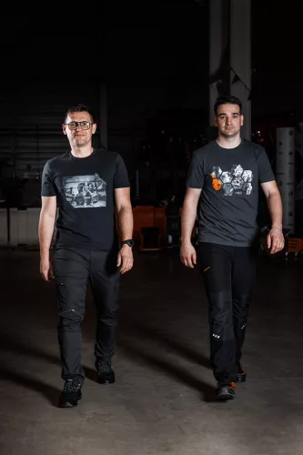 Neo Tools Munkavédelmi póló, hatszög grafika, autóalkatrész minta, 100% pamut, 180g/m2, XXXL