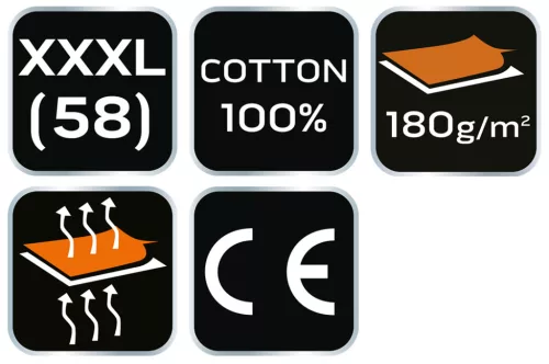 Neo Tools Munkavédelmi póló, hatszög grafika, autóalkatrész minta, 100% pamut, 180g/m2, XXXL