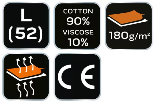 Neo Tools Munkavédelmi póló, hosszú ujjú, szürke, 90% pamut, L