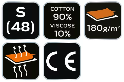 Neo Tools Munkavédelmi póló, hosszú ujjú, szürke, 90% pamut, S