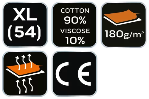 Neo Tools Munkavédelmi póló, hosszú ujjú, szürke, 90% pamut, XL