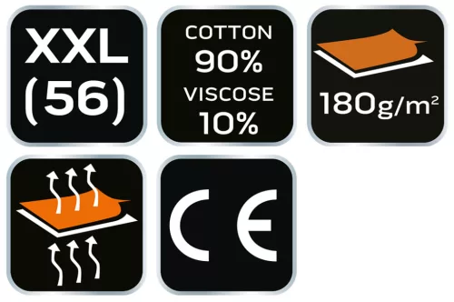 Neo Tools Munkavédelmi póló, hosszú ujjú, szürke, 90% pamut, XXL