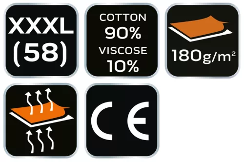 Neo Tools Munkavédelmi póló, hosszú ujjú, szürke, 90% pamut, XXXL