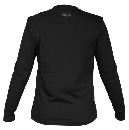 Neo Tools Munkavédelmi póló, hosszú ujjú, fekete, 100% pamut, XXXL