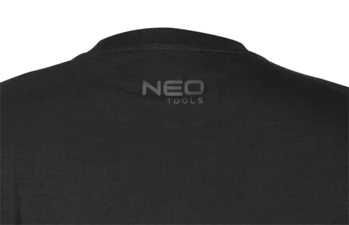Neo Tools Munkavédelmi póló, hosszú ujjú, fekete, 100% pamut, XXXL