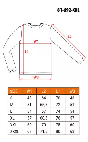 Neo Tools Munkavédelmi póló, hosszú ujjú, tengerészkék, 100% pamut, XXL