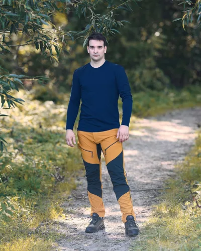 Neo Tools Munkavédelmi póló, hosszú ujjú, tengerészkék, 100% pamut, XXXL