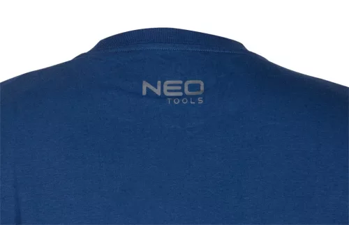 Neo Tools Munkavédelmi póló, hosszú ujjú, tengerészkék, 100% pamut, XXXL