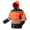 Neo Tools Láthatósági softshell munkavédelmi kabát, kapucnival, narancssárga, XXL