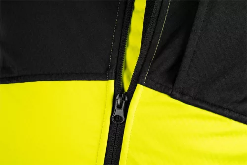 Neo Tools Láthatósági munkavédelmi kabát, softshell, neonsárga-fekete, L