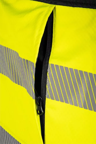 Neo Tools Láthatósági munkavédelmi kabát, softshell, neonsárga-fekete, S