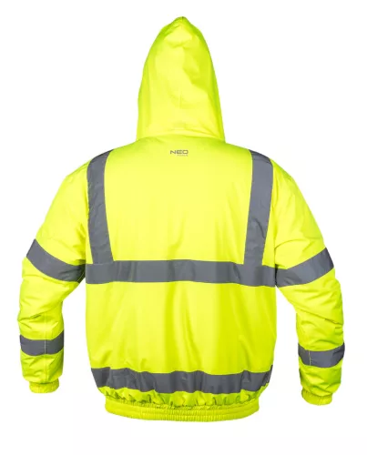 Neo Tools Láthatósági munkavédelmi kabát, könnyű szigetelő béléssel, sárga, XL