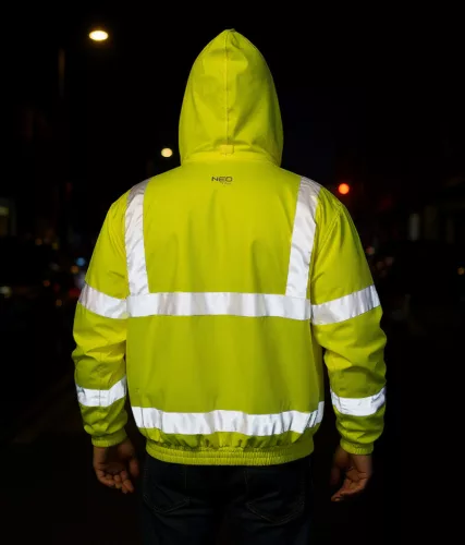 Neo Tools Láthatósági munkavédelmi kabát, könnyű szigetelő béléssel, sárga, XXXL