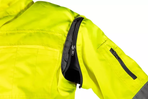 Neo Tools Láthatósági munkavédelmi kabát, Szigetelt, sárga, 3az1-ben, L
