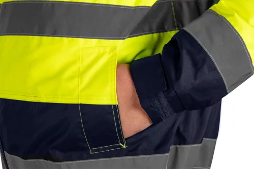 Neo Tools Láthatósági munkavédelmi kabát, Szigetelt, sárga, 3az1-ben, M