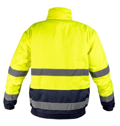 Neo Tools Láthatósági munkavédelmi kabát, Szigetelt, sárga, 3az1-ben, XL