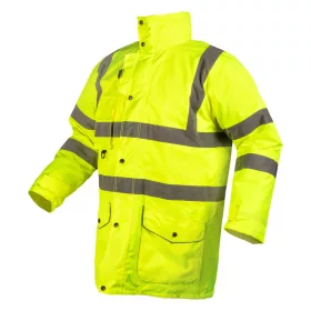   Neo Tools Láthatósági munkavédelmi kabát, univerzális 5 az1-ben, szigetelt, sárga, L