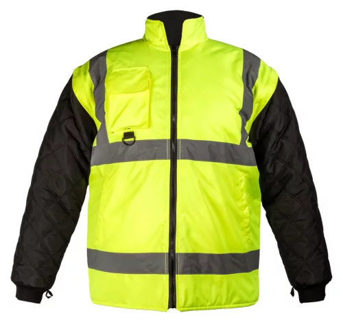 Neo Tools Láthatósági munkavédelmi kabát, univerzális 5 az1-ben, szigetelt, sárga, L