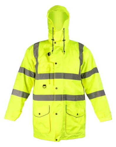 Neo Tools Láthatósági munkavédelmi kabát, univerzális 5 az1-ben, szigetelt, sárga, XXXL